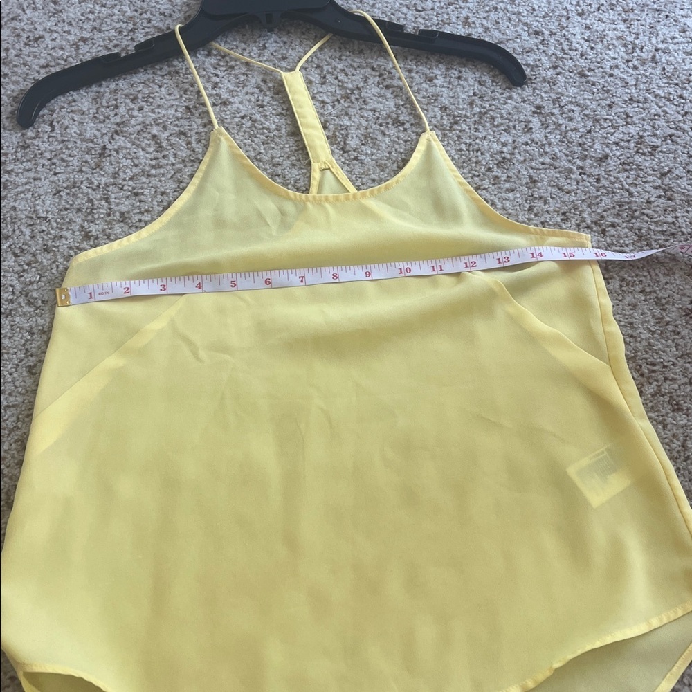 H&M Yellow light weight spaghetti strap Camisole tank Top - Picture 5 of 8